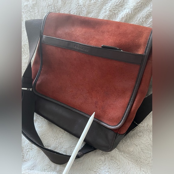 Coach F71346 - Camden Suede and Leather Map Bag